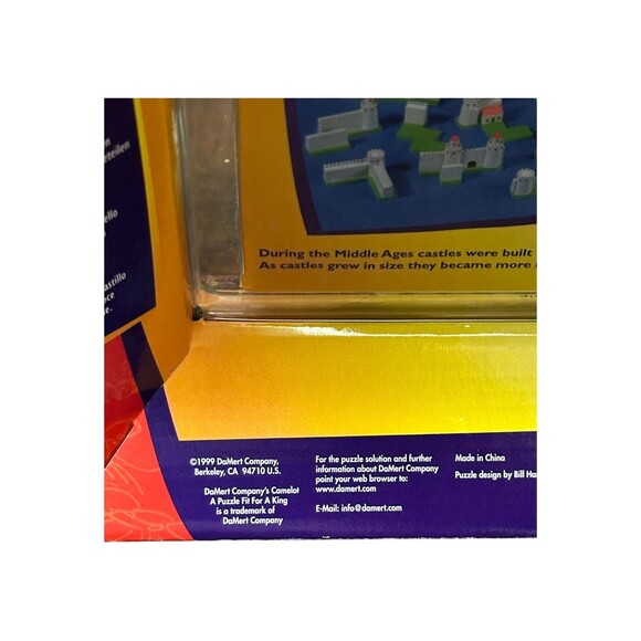 1999 Camelot Castle 3D Puzzle Fit For A King DaMert Co. Brain Teaser New - Picture 4 of 4
